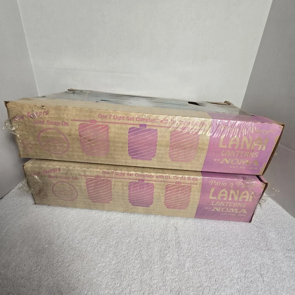 Vintage Lanai Lanterns By‎ Noma Indoor Outdoor Tropical Decor Multicolor